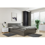 Čalúnená posteľ PANAMA 140x200cm výklopná - grafitová